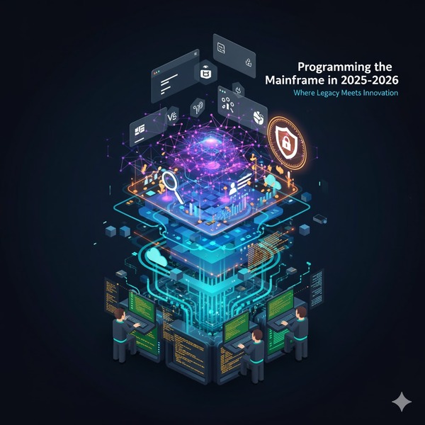 Modern mainframe programming environment with AI integration, open source tools, and cloud connectivity in 2025-2026